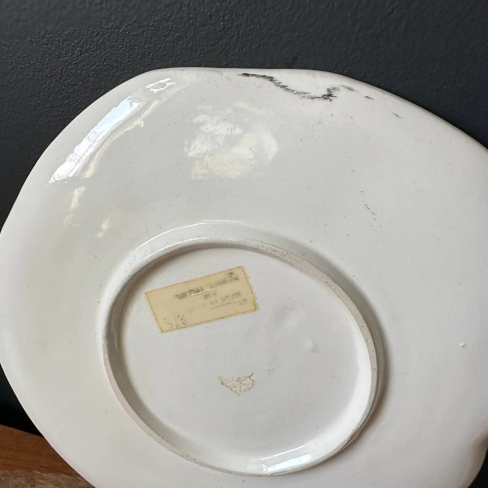 Vintage Cat Glazed Ceramic Dish Plate for Bonwit Teller Made in Italy - Picture 7 of 11